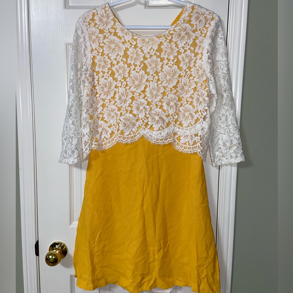 Sandro yellow dress